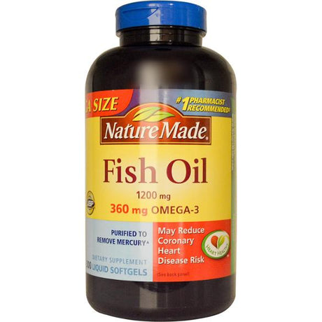 Nature Made Fish Oil 1200 mg Omega-3 100 Soft Gels