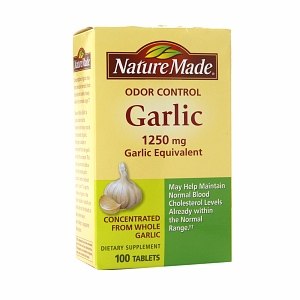 Nature Made Odor Control Garlic 1250 mg 100 Tablets