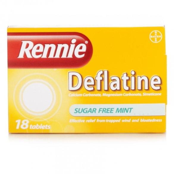 Rennie Deflatine Sugar-Free 18 Tablets