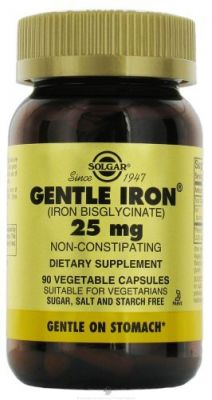 Solgar Gentle Iron 25 mg 90 Capsules