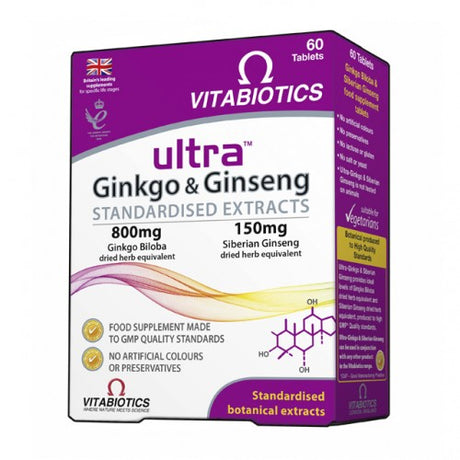 Ultra Ginkgo & Ginseng 60 Tablets