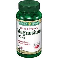 Nature's Bounty Magnesium 500 mg 100 Tablets