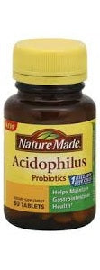 Nature Made Acidophilus Probiotics 500 60 Tablets