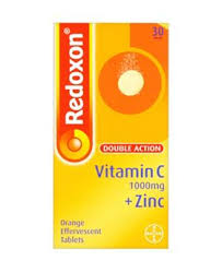 Redoxon Double Action Vitamin C & Zinc 1000 mg 30 Effervescents