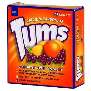 Tums Assorted Fruit Antacid 36 Tablets