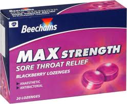 Beechams Sore Throat Blackberry 20 Lozenges