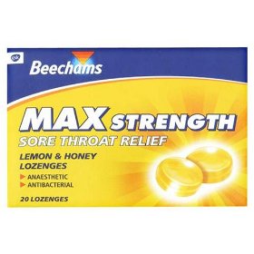 Beechams Sore Throat Honey & Lemon 20 Lozenges