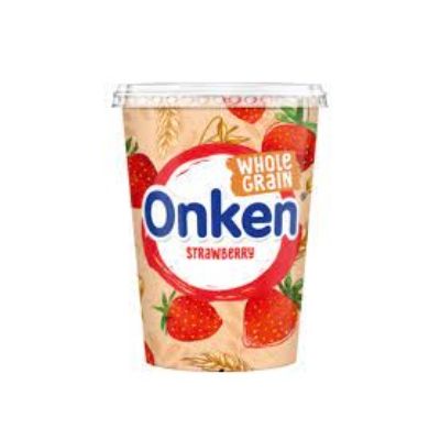 Onken Yoghurt Strawberry Whole Grain 400 g