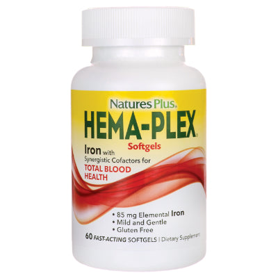 Nature's Plus Hema-PlexIron 60 Chewable Tablets