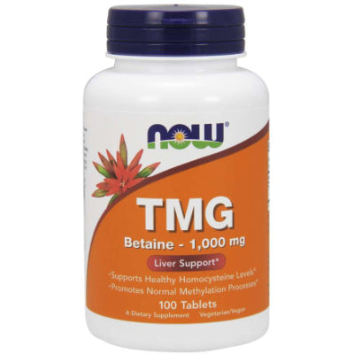 Now TMG Betaine 1,000 mg Liver Support 100 Tablets