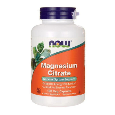 Now Magnesium Citrate 400 mg 120 Capsules