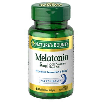 Nature's Bounty Melatonin For Sleep & Relaxation 5 mg 90 Tablets