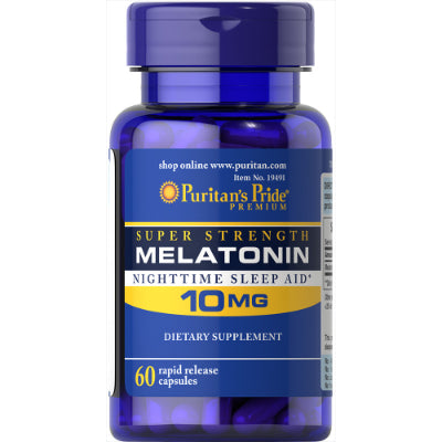 Puritan's Pride Melatonin Night Time Sleep Aid 10 mg 90 Tablets