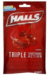 Halls Triple Action Cherry 40 Lozenges