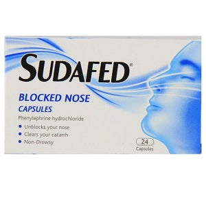 Sudafed Blocked Nose 24 Capsules