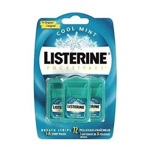 Listerine Pocketpaks Breath Strips Cool Mint x72