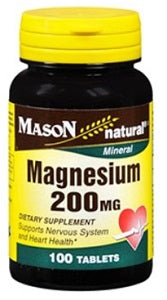 Mason Magnesium 200 mg 100 Tablets