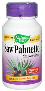 Nature's Way Saw Palmetto 60 Soft Gels