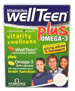 WellTeen Vitality & Wellnes Plus Omega-3 56 Capsules