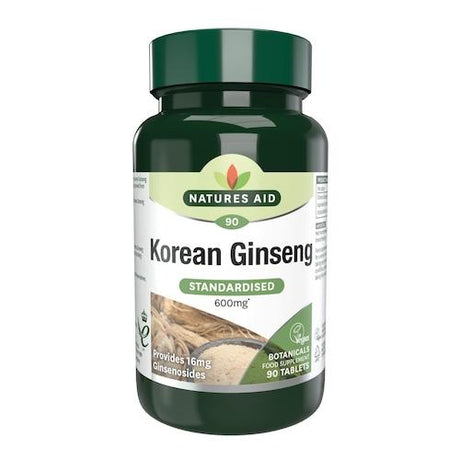 Natures Aid Korean Ginseng 90 Tablets