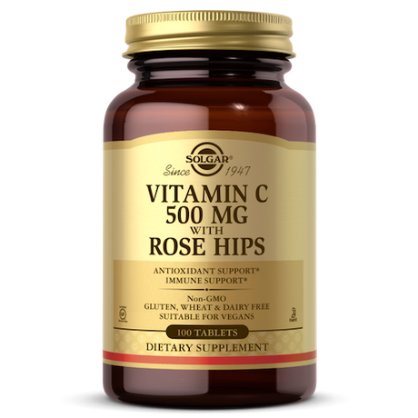 Solgar Vitamin C With Rose Hips 1000 mg 100 Tablets