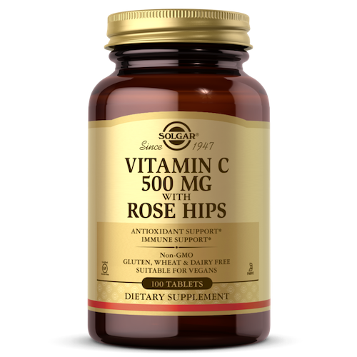 Solgar Vitamin C With Rose Hips 1000 mg 100 Tablets