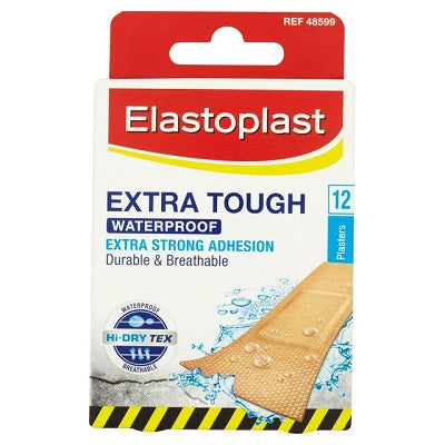 Elastoplat Extra Tough Waterproof Plasters x12