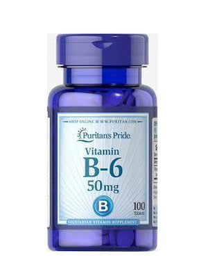 Puritan's Pride B-6 50 mg 100 Tablets