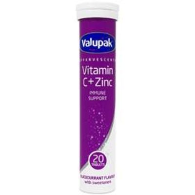 Valupak Vitamin C + Zinc 20 Effervescents