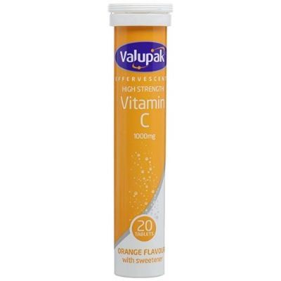 Valupak Vitamin C 1000 mg Orange 20Tablets