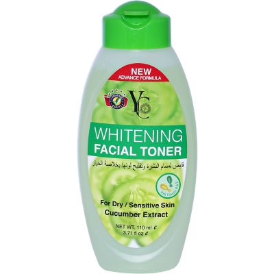 YC Whitening Facial Toner Cucumber Extract Dry/Sensitive Skin 110 ml