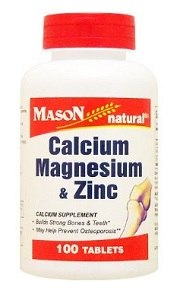 Mason Calcium, Magnesium & Zinc 100 Tablets