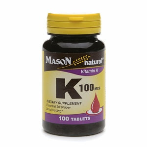 Mason Vitamin K 100 mg 100 Tablets