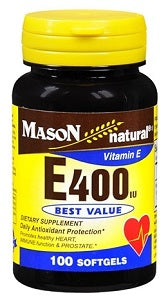 Mason Vitamin E 400 100 Soft Gels