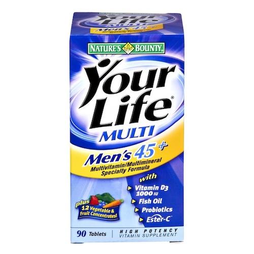 Nature's Bounty Your Life Multi Men's 45+ 90 Tablets