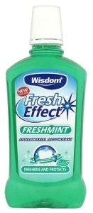 Wisdom Mouthwash Fresh Effect Anti-Bacterial Fresh Mint 500 ml