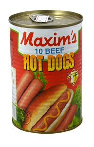 Maxim's Beef Hot Dogs 430 g x10