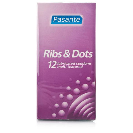 Pasante Ribs & Dots 12 Condoms