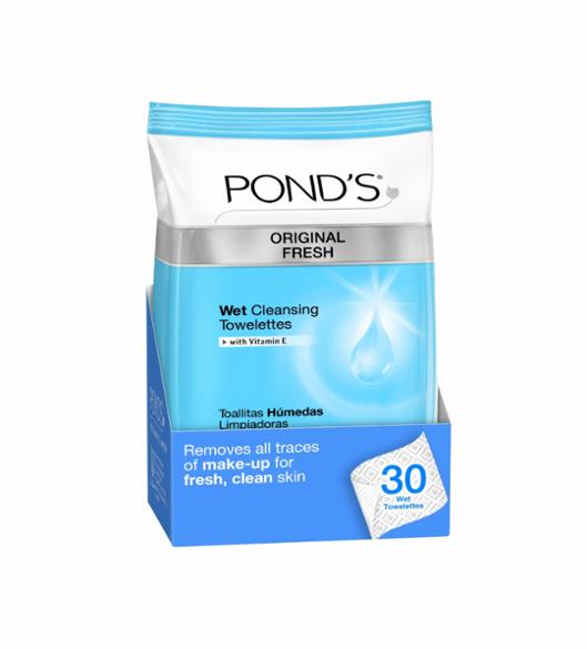 Pond's Wet Cleansing Towelettes Original Fresh x30