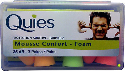 Quies Ear Plugs Foam 3 Pairs