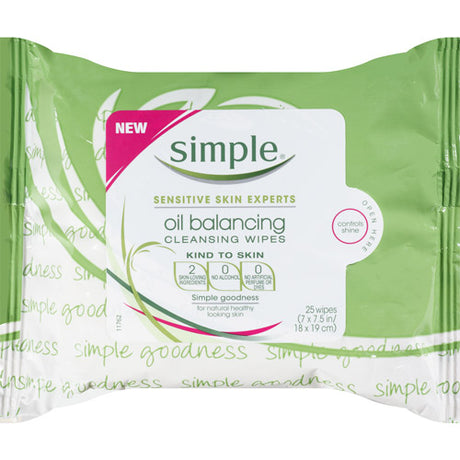 Simple Cleansing Wipes 25 Wipes