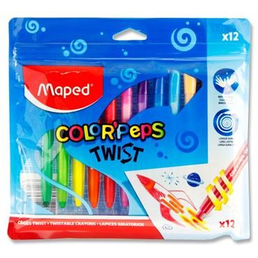 Maped Twistable Crayons Color'Peps x12