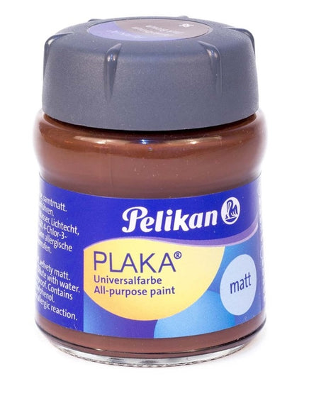 Pelikan Plaka Standard Shades Paint 50 ml - Dark Brown