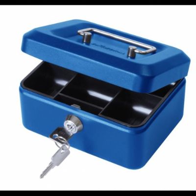 Helix 8 Inch/20 cm Cash Safe - Blue