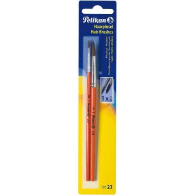 Pelikan Series 23 Paint Brush Size 4 & 23/4/8 B Orange