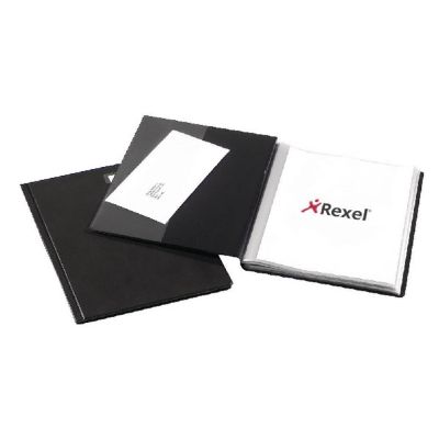 Rexel Premium Slim View Display Book A4 24 Pockets - Black