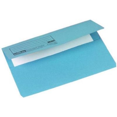 Rexel Eastlight Jiffex Document Wallet Foolscap - Blue