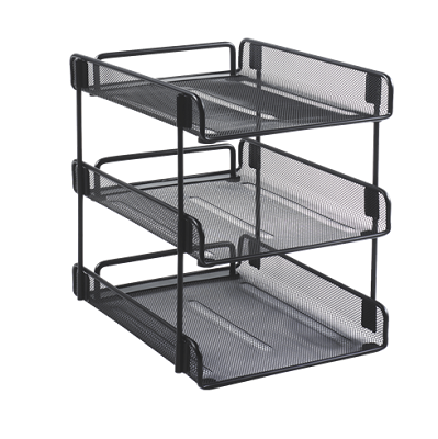 Rexel Swivel & Stack Letter Tray - Black