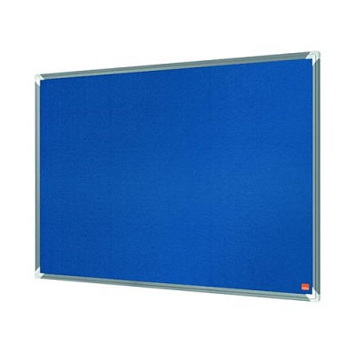 Nobo Basic Aluminium Felt Notice Board 1200 x 1800 mm - Blue