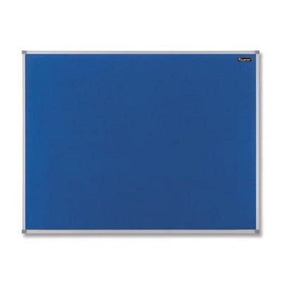 Nobo Basic Aluminium Felt Notice Board 600 x 450 mm - Blue